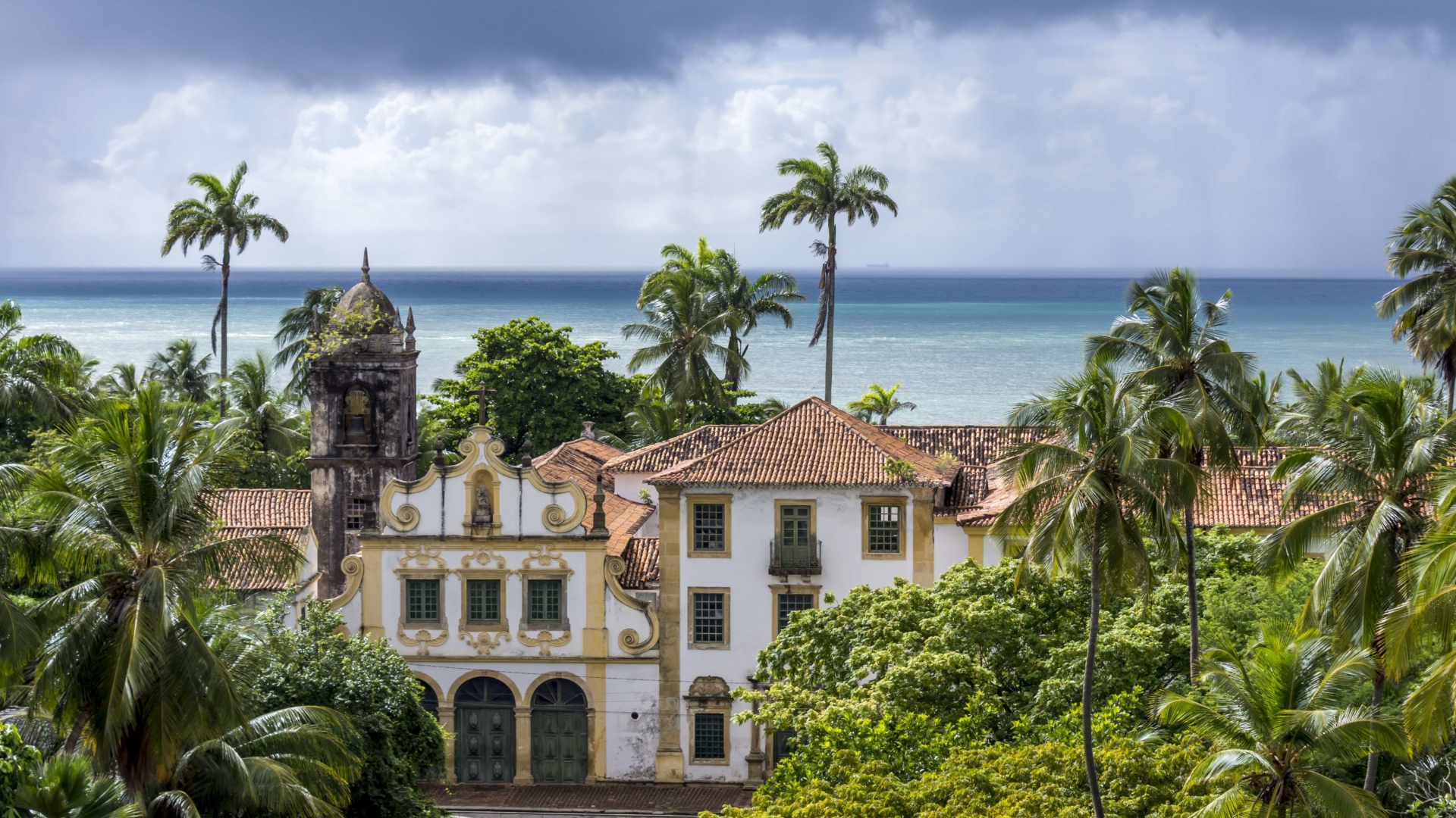 Eglise coloniale d'Olinda au Brésil