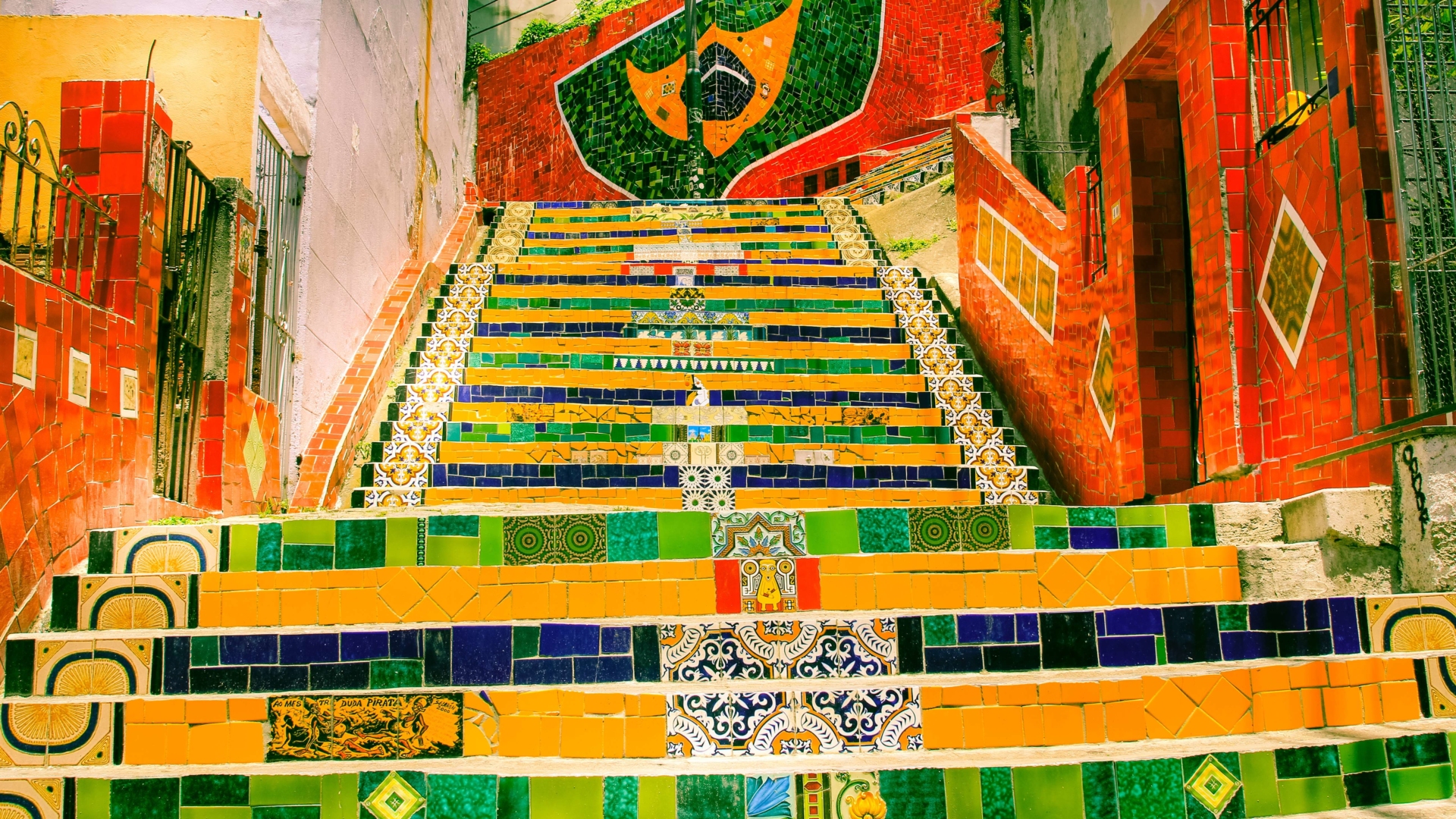 Escaliers de Santa Teresa à Rio de Janeiro