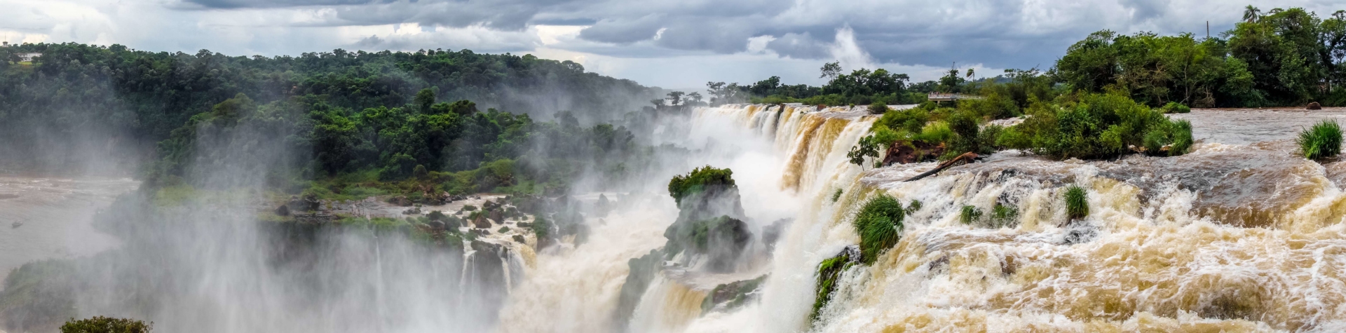 Panorama depuis les hauteurs des Chutes d'Iguacu
