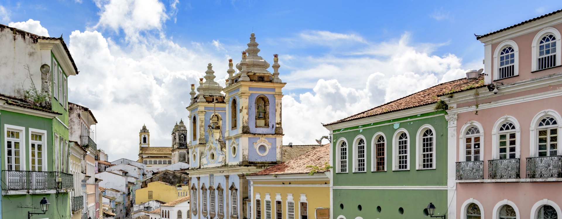 Façades de Salvador de Bahia Brésil