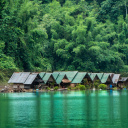 Village indigène d'Amazonie au Brésil